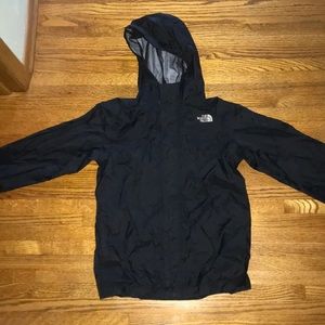 Black North Face Child’s rain jacket